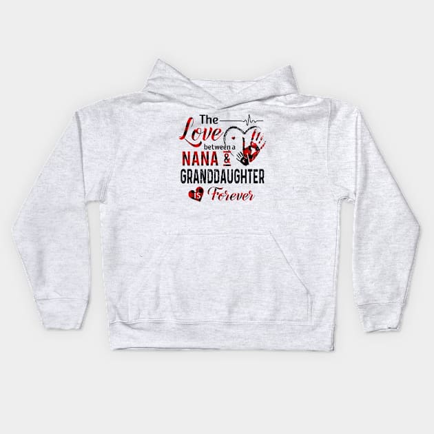 Nana And Granddaughter Kids Hoodie by maexjackson